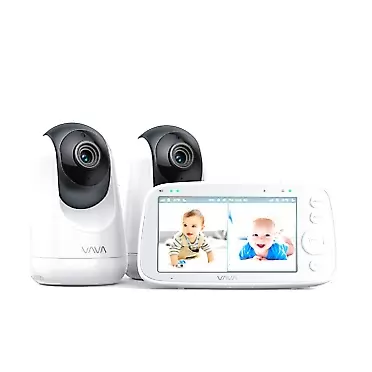 VAVA Baby Monitor with 2 Cameras, Split Screen 720P 5
