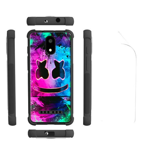 jioeuinly Unimax UMX U696CL Case Cover Compatible with UMX U696CL Phone Case + Film Soft TPU Screen Protector BQ