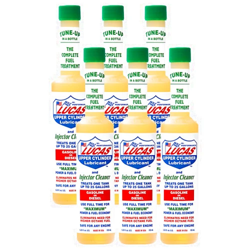 Lucas Oil Lucas Upper Cylinder Lubricant & Fuel Injector Cleaner (5.25 oz.)-6 Pack