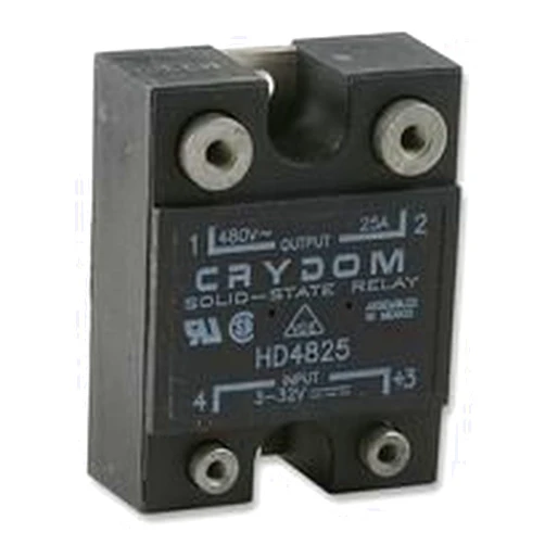SENSATA/CRYDOM HD4825 - Solid State Relay, 25 A, 530 VAC, Panel, Screw, Zero Voltage Turn On