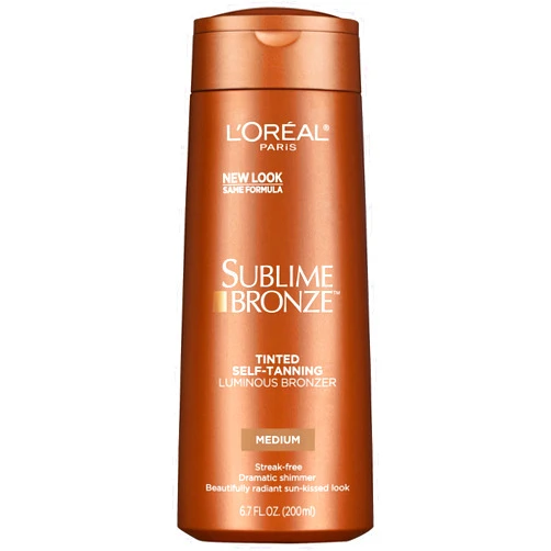 L’Oreal Paris L'Oréal Paris Sublime Bronze Luminous Bronzer Self-Tanning Lotion, 6.7 oz.