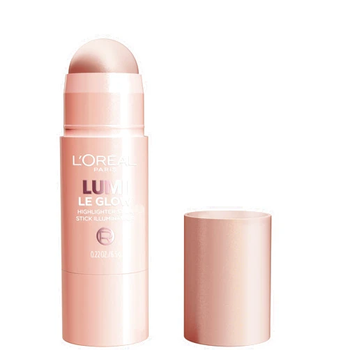 L'Oreal Paris True Match Lumi Le Glow Highlighter Stick, Luminous, Satin, Glowy Highlighter for Face and Body, 640 Sparkling Rose, 0.25 Oz
