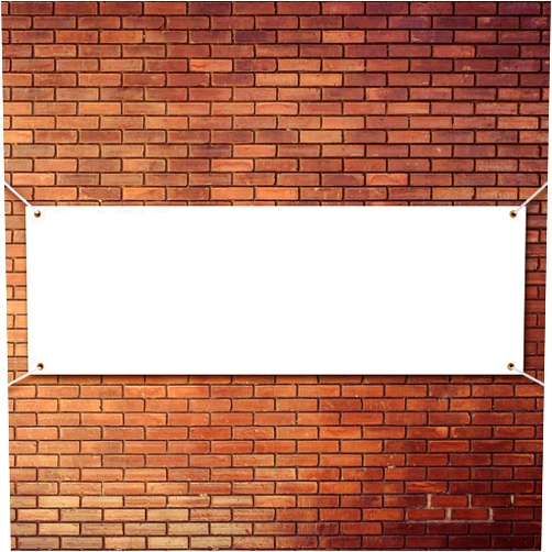 Zonon Large Blank Banners And Signs Polyester Oxford Cloth Sublimation Banner To Decorate With Hanging Rope For Indoor Wall Outdoor Easy Hang Diy Signs For Business Office(White,2 x 6 Feet)
