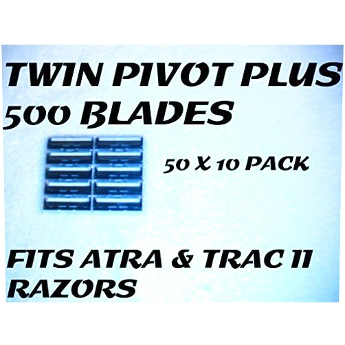 Personna Twin Pivot Plus - 500 Blades (50 x 10 Bulk Pack)