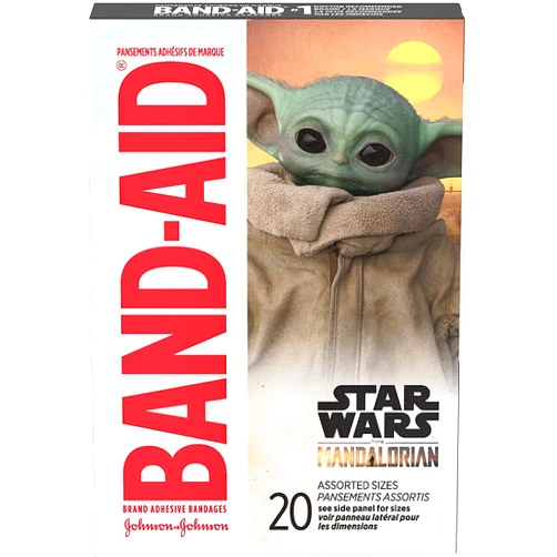 Band-Aid Brand Bandages for Kids, Star Wars The Mandalorian, 20 ct