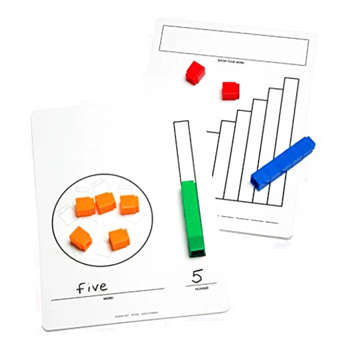 Didax Educational Resources Write-On/Wipe-Off UNIFIX Cube Mats