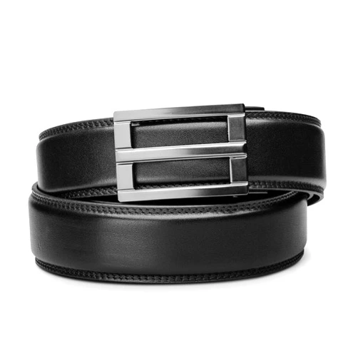 TRAKLINE KORE Men’s Full-Grain Leather Track Belts | “Excel” Alloy Buckle