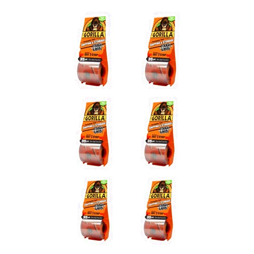 Gorilla Packing Tape Tough & Wide with Dispenser for Moving, Shipping and Storage, 2.83