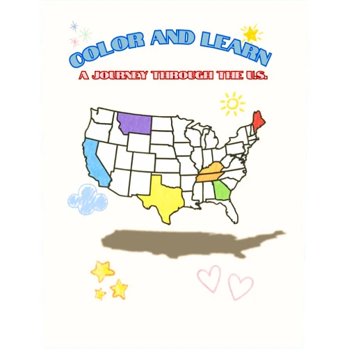 Coey Blackburn Color And Learn: A Journey Through The U.S.