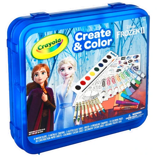 Crayola Frozen 2 Coloring Art Case, Arts & Crafts, Gift for Kids, Ages 5, 6, 7, 8, Packaging May Vary