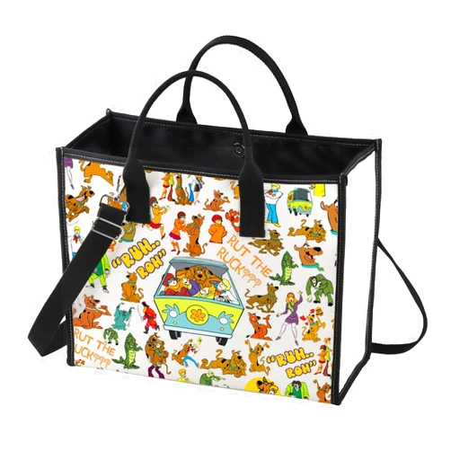 LEVLO Cartoon Dog Makeup Bag Dog Movie Fans Gift Cartoon Dog Makeup Zipper Pouch Bag Dog Movie Fans Merchandise (Ruh Roh LT)