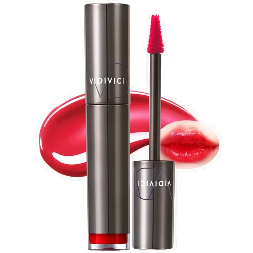 VIDIVICI Millennial Tint Glit - Transfer Proof Moisture Korean Lip Tint with Long-Lasting Color, Lightweight Water Jelly Texture, Hydrating & Smudge-Free Lip Stain, 0.13oz (05 JUST CHILL)