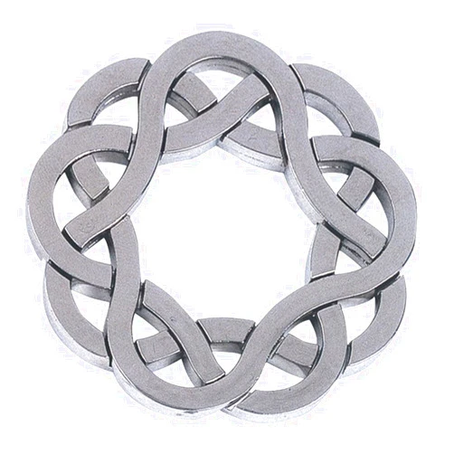 BePuzzled |Coaster Hanayama Metal Brainteaser Puzzle Mensa Rated Level 4, for Ages 12 and Up