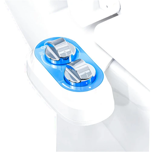 FOOFOO Bidet, Non-Electric Bidet Attachment for Toilet Seat,Self-Cleaning, Dual Nozzle,Adjustable Water Pressure, for any Standard Two-piece Toilet
