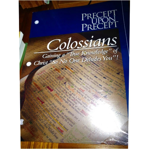By Kay Arthur (Author), Albert M. Wray (Editor), Xan Fielding (Translator) & 0 more Colossians- Precept Upon Precept ((Gaining A True Knowledge of Christ So No One Deludes You!))