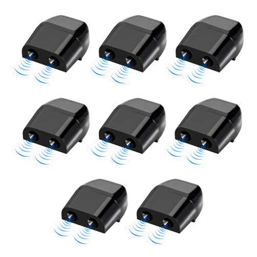Yourkar 8 PCS Deer Whistles, Deer Warning Devices with Waterproof Adhesive Tapes, Car Save Deer Whistles Avoids Collisions Suitable for Vehicles, Trucks, SUVs, Car Accessories (Black)