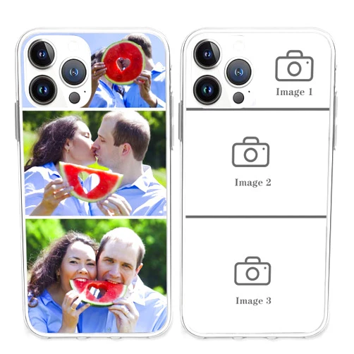 YeeDgner Personalized Multiple Pictures/Photos Customized Gift Custom Phone Case for iPhone 13 Pro Max Mini 12 Se 11 Xs 8 7 Plus 6S 5S 4S All Models Optional (3 Layout pics) …