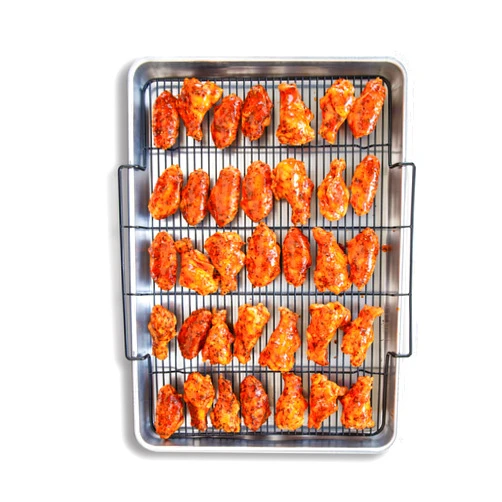 Nordic Ware Extra Large Oven Crisping Baking Tray, with Rack, Silver