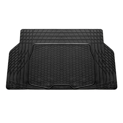 FH Group ClimaProof™ for all weather protection Universal Fit Black Cargo Mats fits most Cars, SUVs, and Trucks (Semi Custom Trimmable Vinyl, 55” x 32) Black
