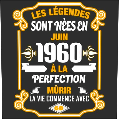 Amandine Doubarant,Légendes Anniversaire Les Légendes Sont Nèes En Juin 1960 À La Perfection Mûrir La Vie Commence Avec 60: Livre d'or - Son Jubilé Livre à Personnaliser pour les ... Decoration idée - Thème: Or (French Edition)