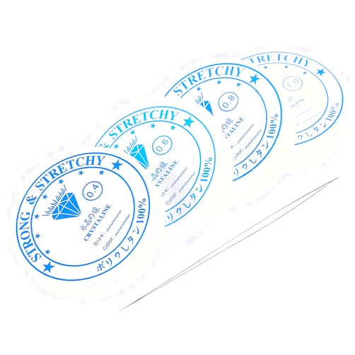 CCINEE 0.4mm-1mm Clear Crystal Strong Stretchy Elastic String Transparent Beading Line Perfect for Bracelet Beading Making