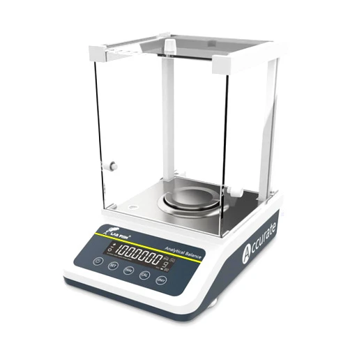 LAB FISH Analytical Balance 120g x 0.1mg Scale High Precision 0.0001g Accuracy Digital Lab Scale Internal & External Calibration for Laboratory Pharmacy Jewelry