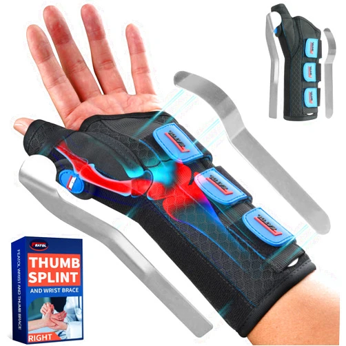 FEATOL Wrist Brace With Thumb Support for Dequervains Tendonitis-Thumb Brace for Carpal Tunnel, Tendonitis, Arthritis Pain Relief-Thumb Spica Splint for Night-Left Hand Large/X-Large-for Men and Women…