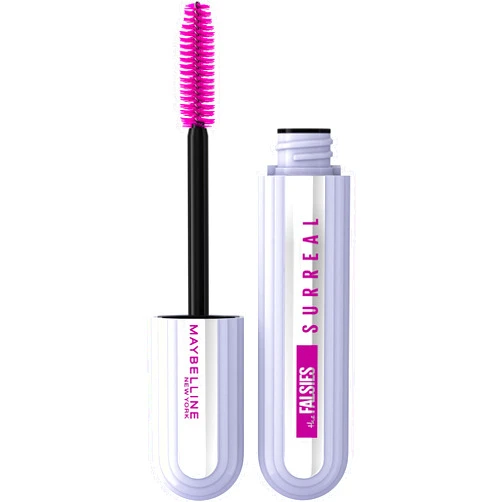Maybelline The Falsies Surreal Extensions Washable Mascara, Volumizing, Lengthening Mascara Make Up, Blackest Black, 1 Count