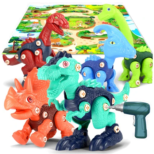Jasonwell Kids Building Dinosaur Toys - Boys STEM Take Apart Construction Set Educational Dino Kit Play Set Easter Party Favors Christmas Birthday Gifts for Toddler Girls Age 3 4 5 6 7 8 + Year Old