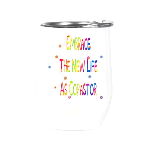 Handmade Gift Design Motivational Gift for Pastors - Life Co-pastor Bible Quote for Christian Lovers - 12 Oz White Stainless Steel Tumbler