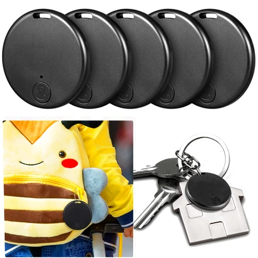 Konohan 5 Packs Portable GPS Tracking Mobile Tracking Anti Loss Smart Device Key Finder Locator GPS Finders Tracker Device for Pets Dog Cat Wallet Keychain Luggage, Alarm Reminder(Classic)