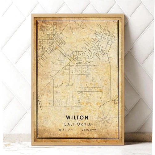 MG Global Historical Poster of Old Wilton California | 11x17 12x18 16x24 24x36 Unframed Print Wall Art | Hometown City Gift | Vintage Antique Rustic Home Office Decor