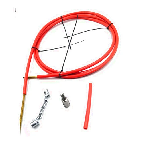LEADFEN 6mm flexible shaft cable 5m full set cleaning chain tools DN32-40 pipe clog remover Drain cleaning