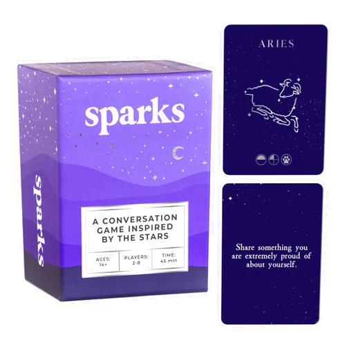 Rabble Sparks - A Conversation Game Inspired by The Stars | 2-8 Players, Conversation Cards for Couples, Friends, Family - Card Games for Couples and Adults