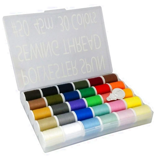 LEONIS 30 Color Handy Polyester Sewing Threads 45 m / 50 yds Each [ 93011 ]