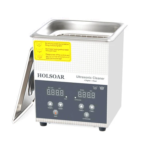 HOLSOAR Ultrasonic Cleaner - HOLSOAR 2L Ultrasonic Vinyl Record Cleaner,Professional Ultrasonic Cleaner,Sonic Cleaner with Digital Timer and Heater for Cleaning Carburetor,Lab,Gun,Parts,PCB Board,Tool