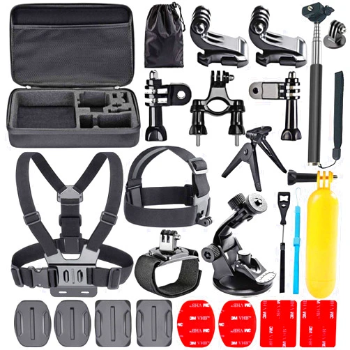 Navitech 18-in-1 Action Camera Accessories Combo Kit with EVA Case - Compatible with Yolansin 4K Action Camera