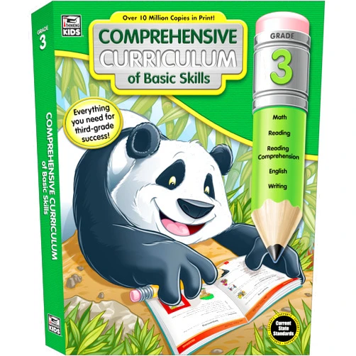 By Thinking Kids (Compiler), Carson Dellosa Education (Compiler) Carson Dellosa Comprehensive Curriculum of Basic Skills 3rd Grade Workbook, Reading Comprehension, Language Arts, Spelling, Grammar, Math, and Writing Practice, Classroom or Homeschool Curriculum