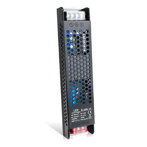 Bingotec 12V 16.5A 200W Universal Regulated Switching Power Supply, 100-250V AC to 12V DC Converter, LED Driver, Industrial Transformer, Adapter for Strip Light, Lamp, Radio