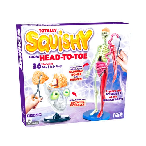 SMARTLAB Toys Totally Squishy from Head-to-Toe - 60 Pieces - 36 Removable Parts - 12