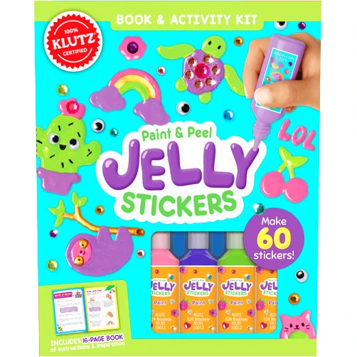 Klutz Paint & Peel Jelly Stickers Craft Kit