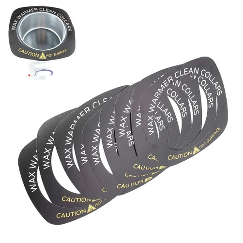Brrnoo 10pcs Professional Wax Warmer Collar, Wax Heater Protective Ring Accessory for Most Standard Size Wax Heaters ()