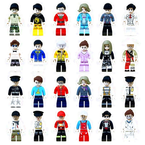 FILDANCO Minifigures Stuffer, 24PCS Minifigures Building Bricks, Mini Figure Toy, MINIFIG PEOPLE LOT, Kids for Christmas, Birthday Party Supplies, Easter Eggs
