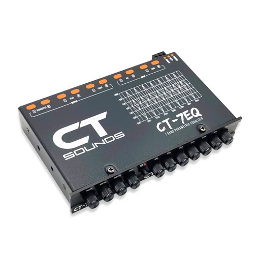 CT Sounds CT-7EQ 7 Band 1/2 Din Parametric Car Audio Equalizer