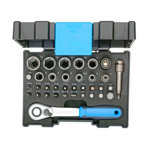 Gedore 666-U-20 Socket Wrench Set 1/4