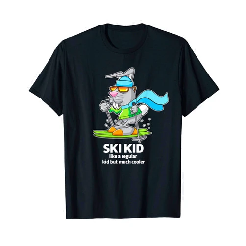 Family Vacation Ski Winter Holiday Skiing Gifts Ski Kid Matching Family Skiing Vacation Winter Holiday Gift T-Shirt