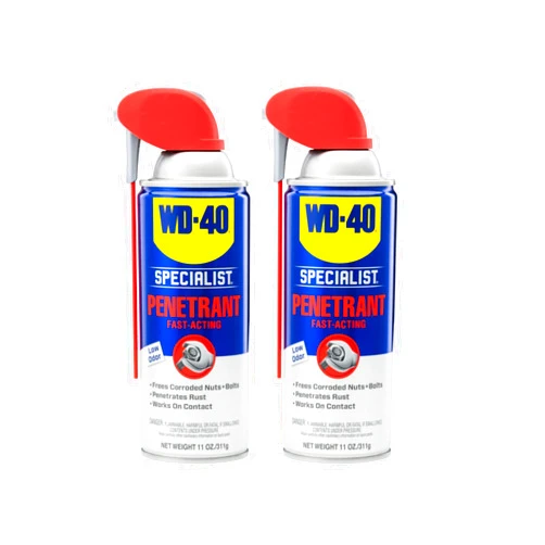 WD-40 Specialist Penetrant with Smart Straw, Twin-Pack 11 OZ