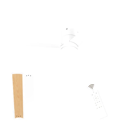 GESUM Flush Mount Ceiling Fan with Lights, 52