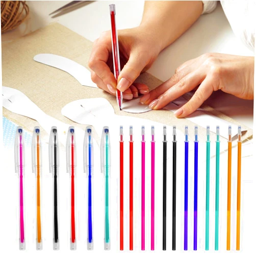 YFANITI 48pcs Heat Erasable Pens for Fabric, Assorted Colors, Fabric Pens for Sewing Erasable for Quilting Sewing DIY Dressmaking Fabrics Tailors Chalk