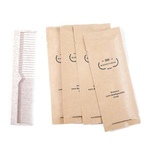 Bleeker and Röwe Bleeker and Rowe 100% Biodegradable Combs - Individually wrapped - Environmentally Eco Friendly Bulk Pocket Combs - Perfect for Macrame (pack of 100)